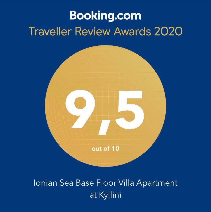 Ionian Sea Base Floor Villa Apartment At Kyllini Kástro Tornéze Екстериор снимка